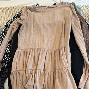 Amazon Women's Tan Long Sleeve Top